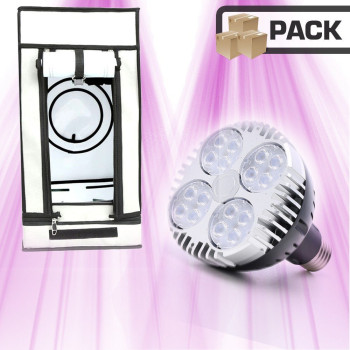 30x30 - Pack ampoule LEDs BloomLED X30 + HomeBox 30x30x60 cm - 1