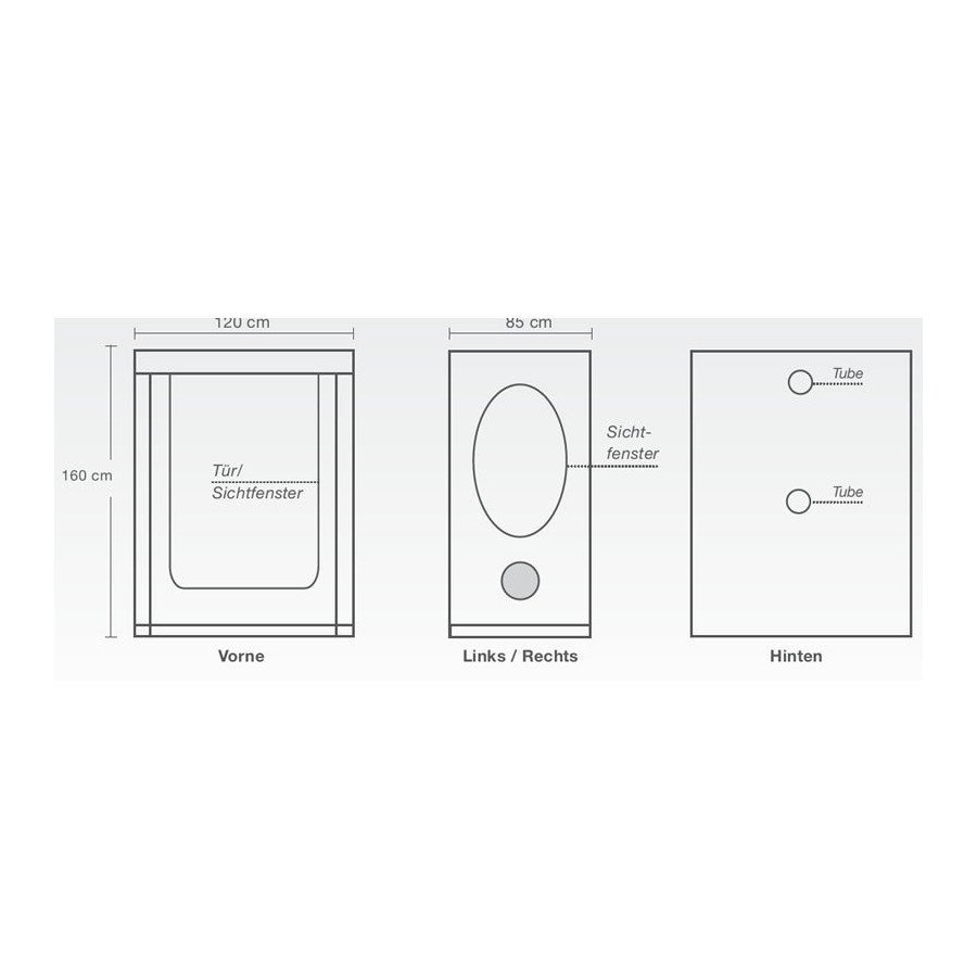 Vista Medium - Chambre de culture HomeBOX - 125x65x120 cm HomeBox - 5