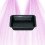 Schwarze quadratische Untertasse – 30,5 x 30,5 cm – 11 l