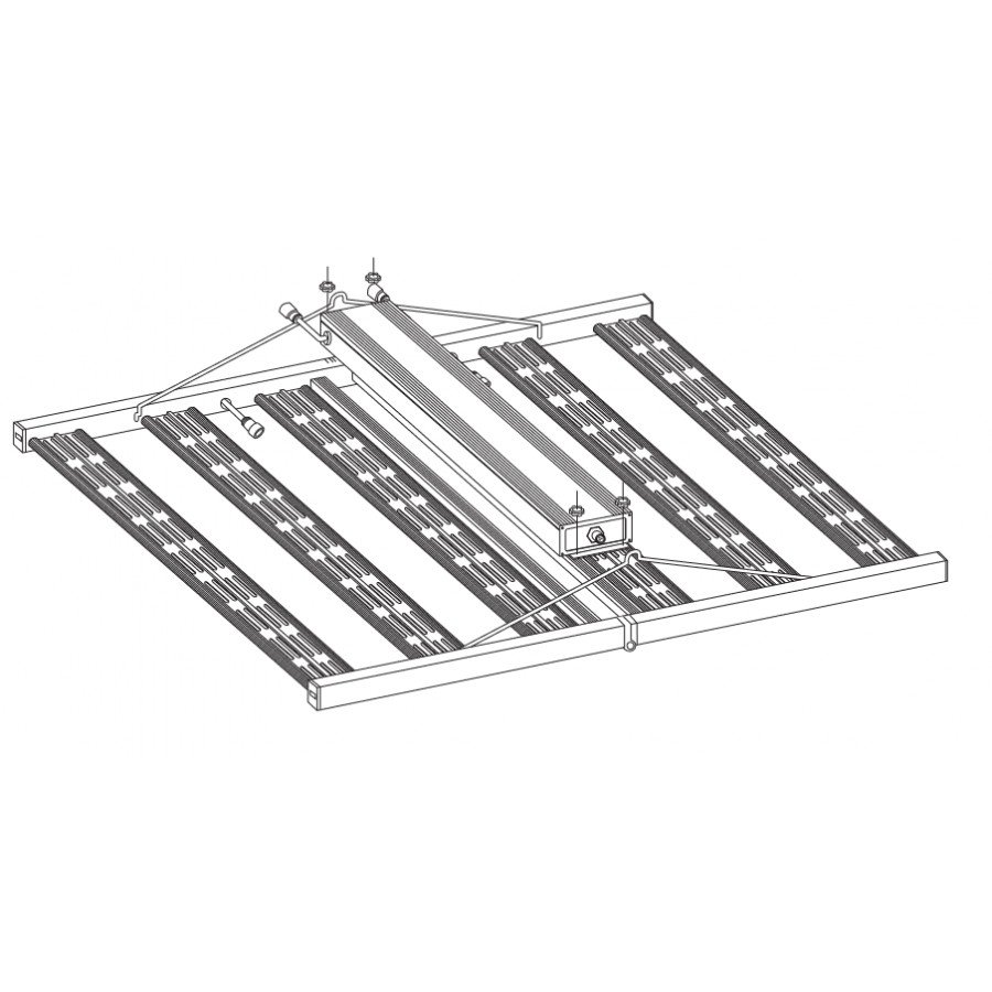 Eclairage horticole multi-barres 645W silencieux PureLED - Samsung Pure LED - 4