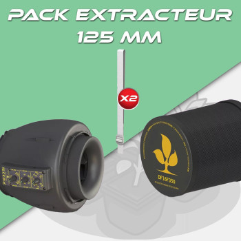 Pack Extracteur - Extracteur Thermo Controlé DF16 + Filtre à charbon Secret Jardin 350m3/h + StrapIT Secret Jardin x2 Secret Jar