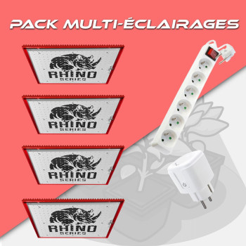 Pack - Rhino Séries 130 PRO x2 - Prise - Multiprise CannaLED - 1