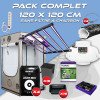 Komplettpaket 120x120cm – Zeus 600WPRO 2.9 und Konsole – Box AQ 120+ – Belüftungsset ohne Kohlefilter – Töpfe und Blumenerde