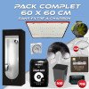 Komplettpaket 60x60cm – Rhino 130 Pro – Box Hydroshoot 60 – Belüftungsset ohne Kohlefilter – Töpfe und Blumenerde