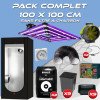 Komplettpaket 100x100cm – ATS 300W PRO – HydroShoot 100 – Belüftungsset ohne Kohlefilter – Töpfe und Blumenerde