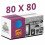Komplettpaket 80x80cm – SpectraPanel x200 – Hydroshoot 80 Box – Belüftungsset ohne Kohlefilter – Töpfe und Blumenerde
