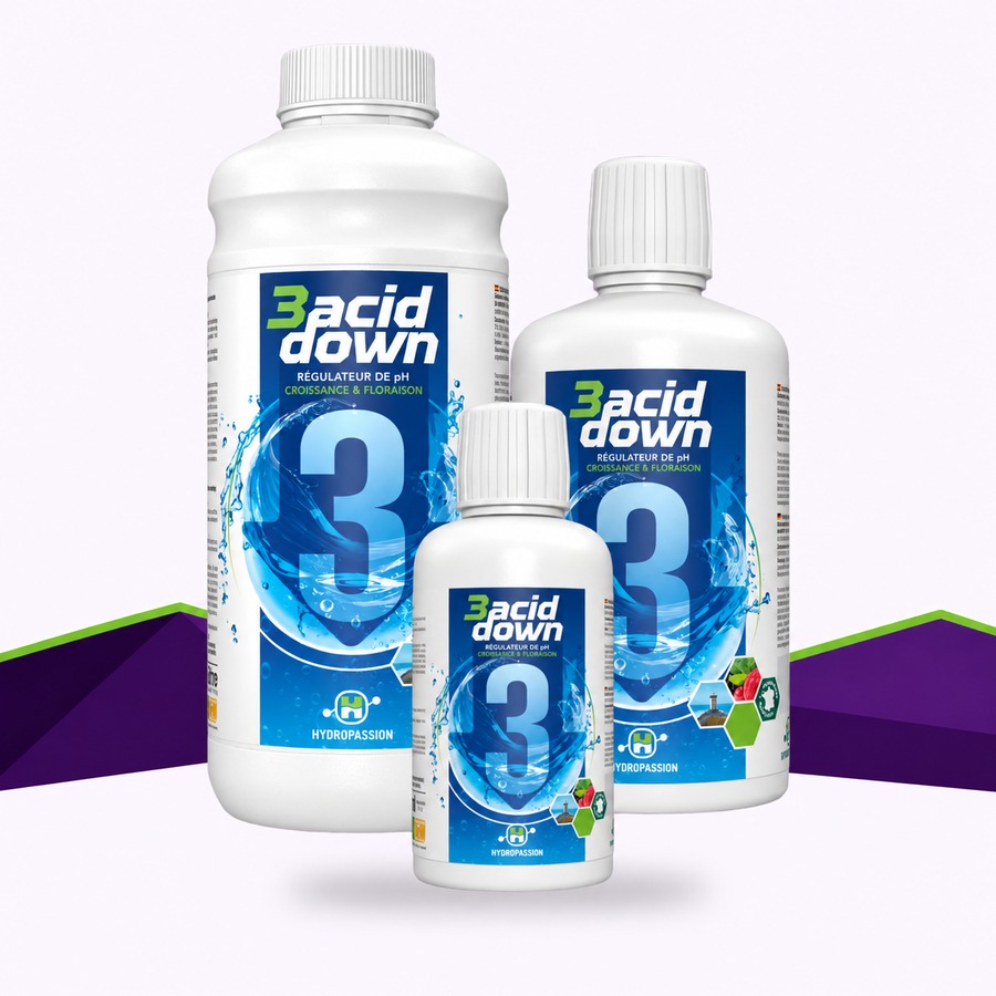 pH Down 3ACID Down pour hydroponie - Hydropassion HydroPassion - 1