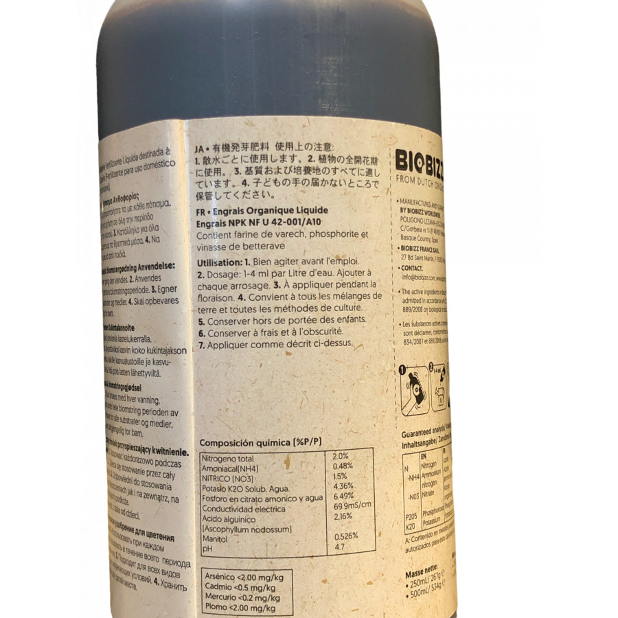 Biobizz - Bio Bloom - Booster de Floraison Biobizz - 1