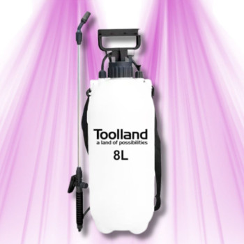 TOOLLAND Gartendruckspr&uuml;her 8 Liter - Vordruck, verstellbare Lanze