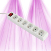 Multiprise avec 5 prises - Câble 1m - Interrupteur - MAX 3500W - 1