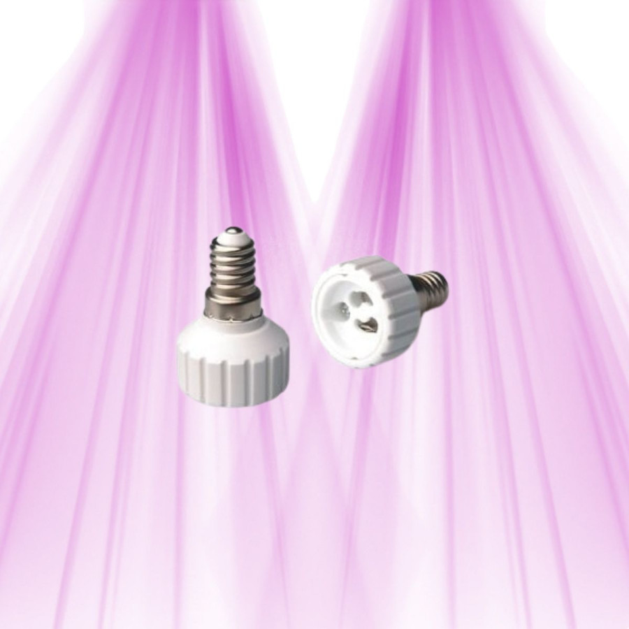 Convertisseur pour ampoules GU10 en E14 - 1