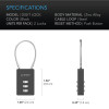Flexible Stahl Kombinationsschloss - Set von 2