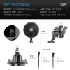 CLOUDRAY S6 LÜFTER, GEN 2 - AC-CCS6 - AC INFINITY - Oszillierender Clip-on-Lüfter, 150 mm, 10 Geschwindigkeiten