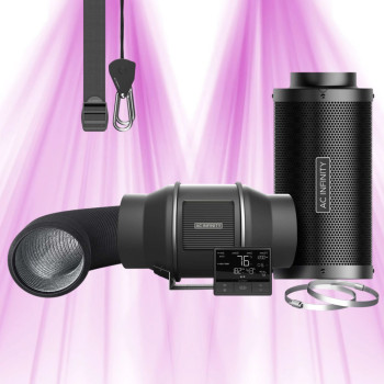 PRO 150-mm-Filterkit &ndash; Abluftventilator mit Smart Controller und Kohlefilter &ndash; AC-FKT6 &ndash; AC Infinity