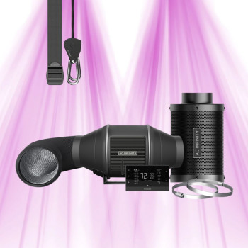 PRO 100-mm-Filterkit &ndash; Abluftventilator mit Smart Controller und Kohlefilter &ndash; AC-FKT4 &ndash; AC Infinity