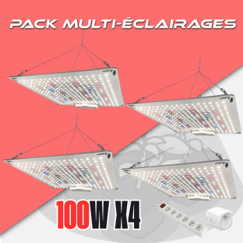 Pack - Cannaled - Rhino Séries 130 x4 - Prise - Multiprise CannaLED - 1