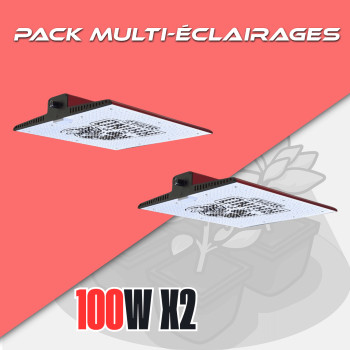 Pack Rhino 130W PRO x2 CannaLED - 1
