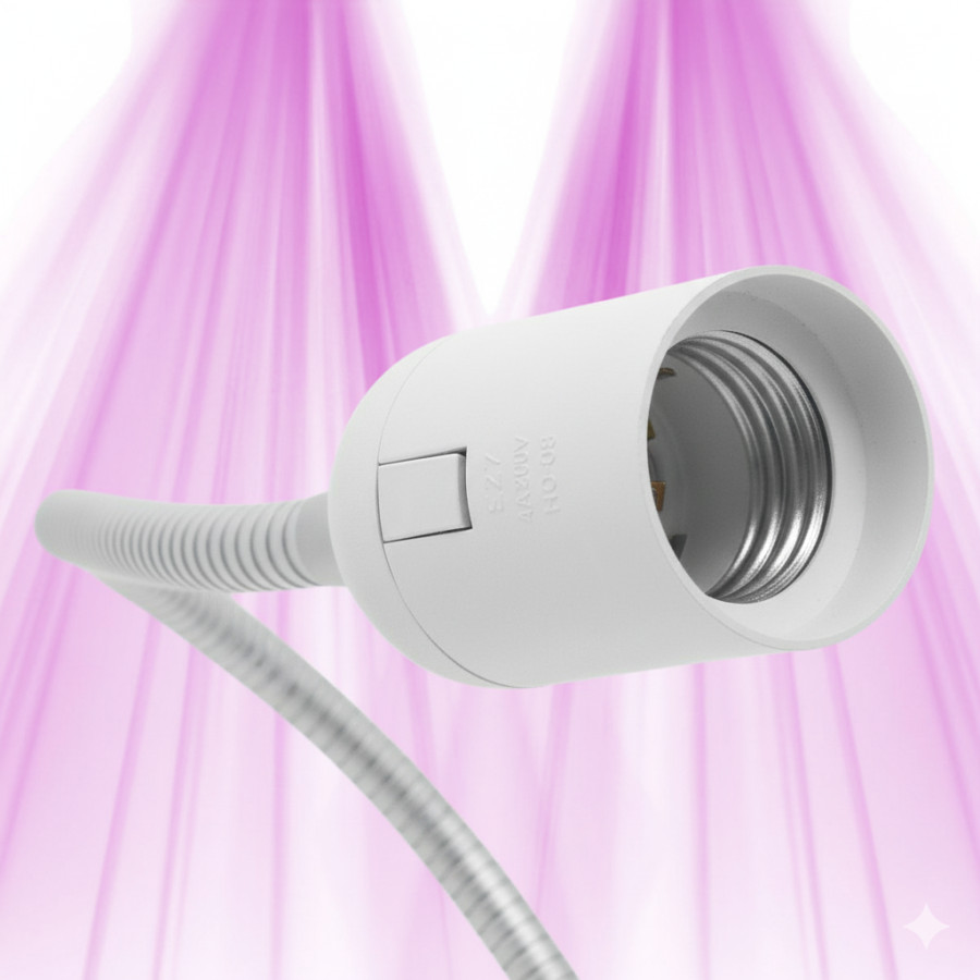 Support flexible de spot LED avec douille E27 à clip simple - 1