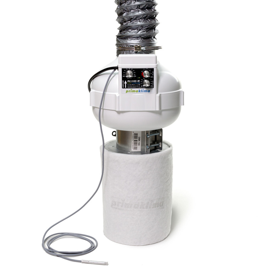 Prima Klima Absaugungs-Set Ø100mm – 580m³/h + Temperaturregler (Art.-Nr. PKVS-100-ECTC)