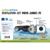 Prima Klima PACK 100mm Abluftset mit Temperaturregler - 580m³h - PKVS-100-ECTC - Optimale Belüftung