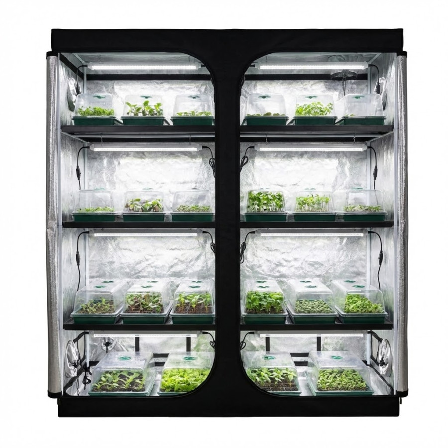 Tubes LEDs pour semis, boutures et jeunes plantes - V2 - Couverture parfaite - Plug & Play