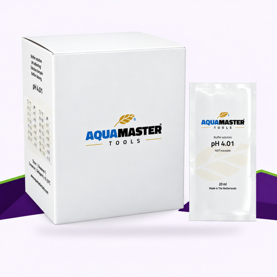 pH 4,01 Aqua Master Tools — Kalibrierlösung — 25 Beutel à 20 ml — Hauptansicht