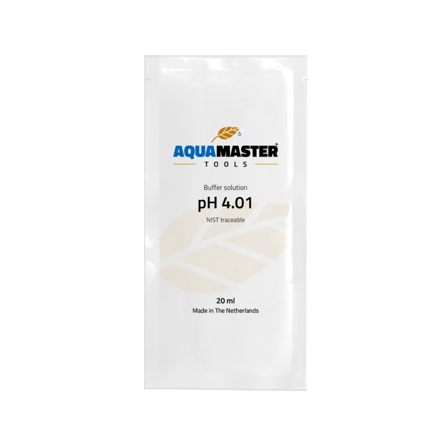 pH 4,01 Aqua Master Tools — Kalibrierlösung — 25 Beutel à 20 ml — Detailansicht