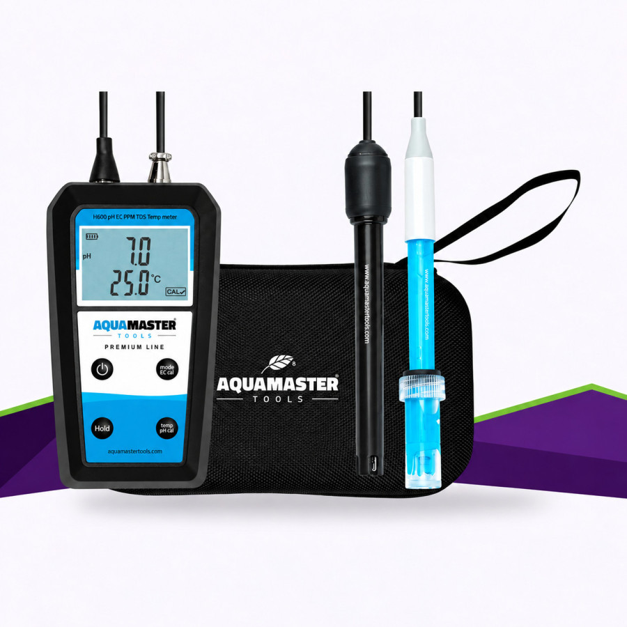 H600 Pro Aqua Master Tools — Messgerät für pH, EC, TDS, PPM und Temperatur — Hauptansicht