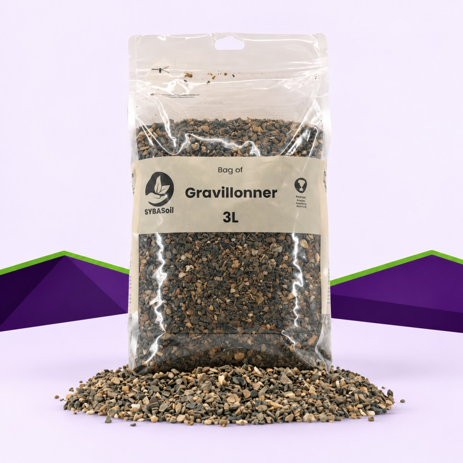 Gesteinssplitt SybaSoil — Quarz für Substrate und Dekoration, 3 L