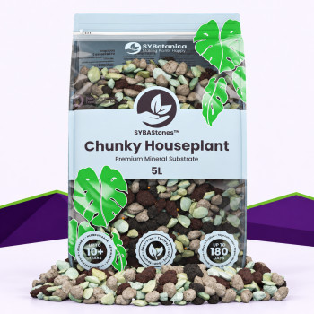 Chunky Houseplant Mineral Mix SybaSoil — ein grobes mineralisches Substrat, 5 L