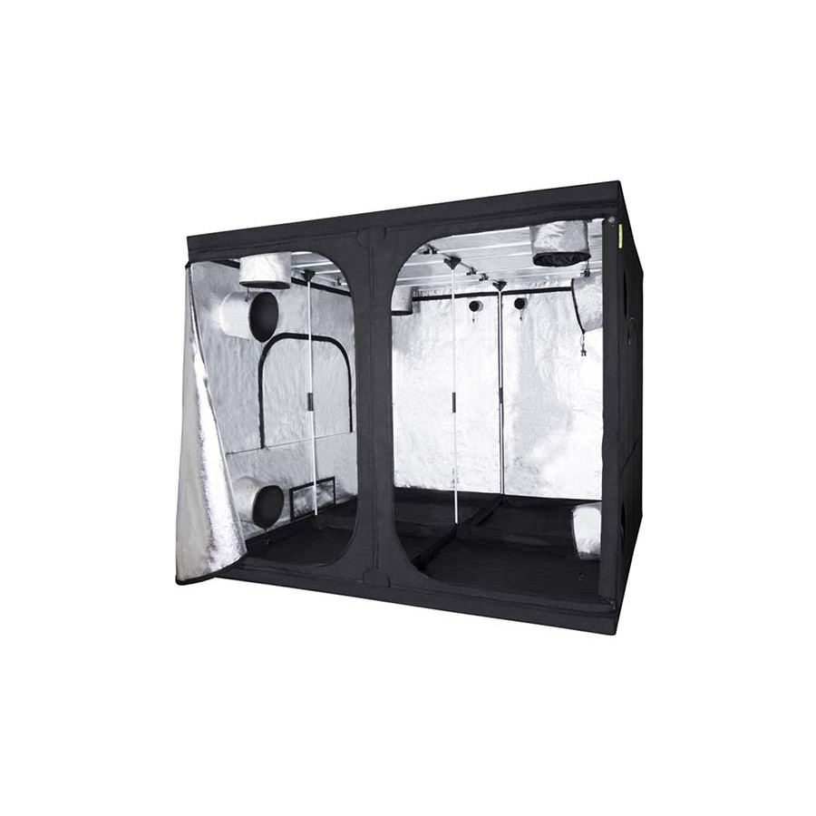 Geöffnete Garden HighPro Probox Basic 240 Growbox, 240 × 240 × 200 cm