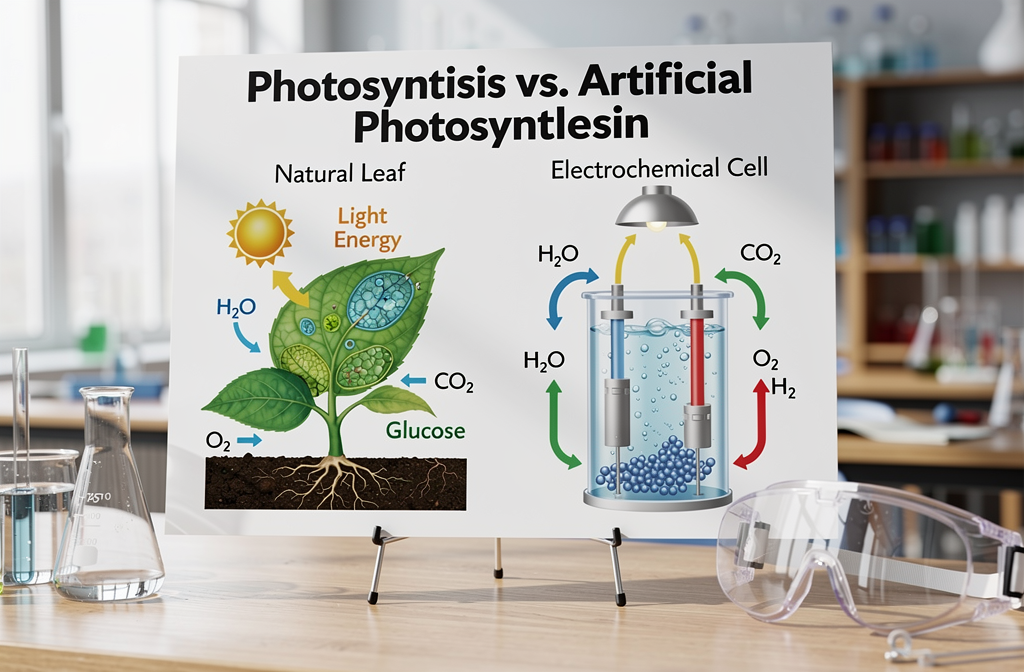 Künstliche Photosynthese im Naturwissenschaften-Unterricht: Lektionen und korrigierte Übungen