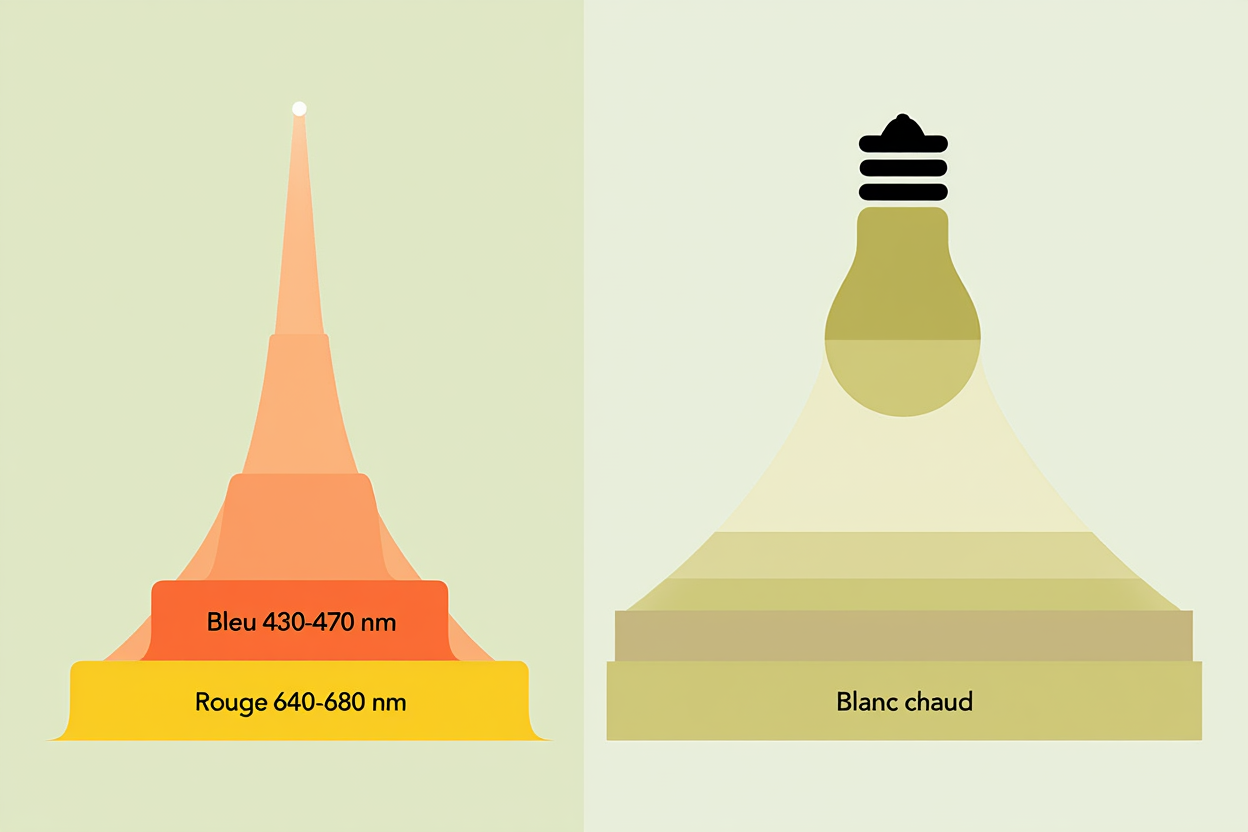 LED-Pflanzenlampe oder klassische Glühbirne: welches Licht für Ihre Zimmerpflanzen wählen?