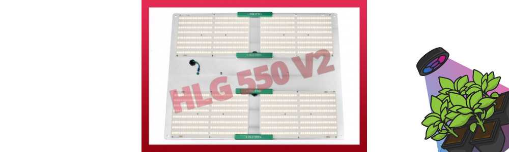 HLG 550 V2 – Hochleistungs-LED-Lampe für Zimmerpflanzen – Horticulture Lighting Group