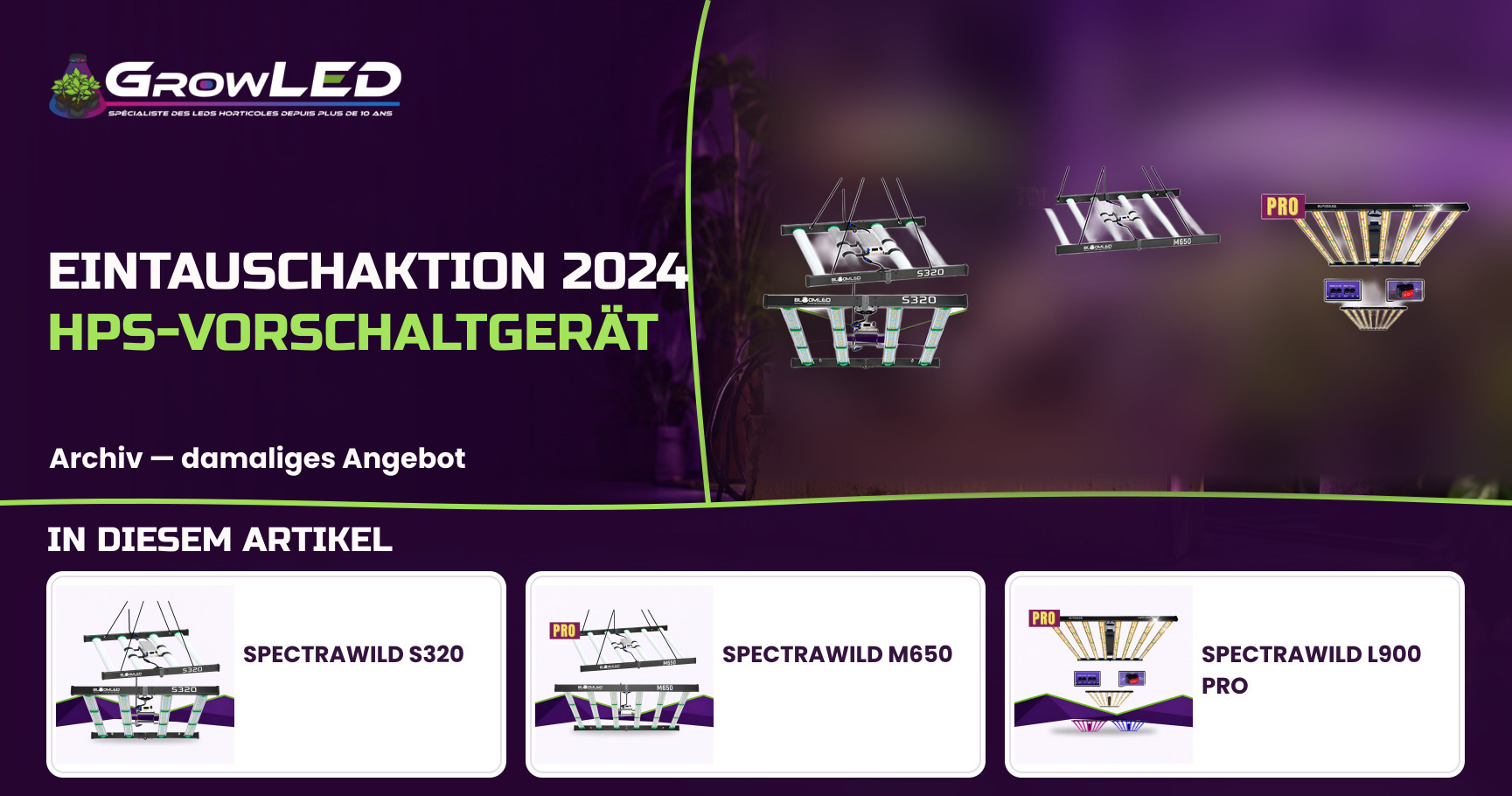 Wir kaufen das HPS-Vorschaltgerät für 150€ – Nutzen Sie diesen Vorteil, um auf LED-Beleuchtung umzusteigen – Begrenztes Angebot!