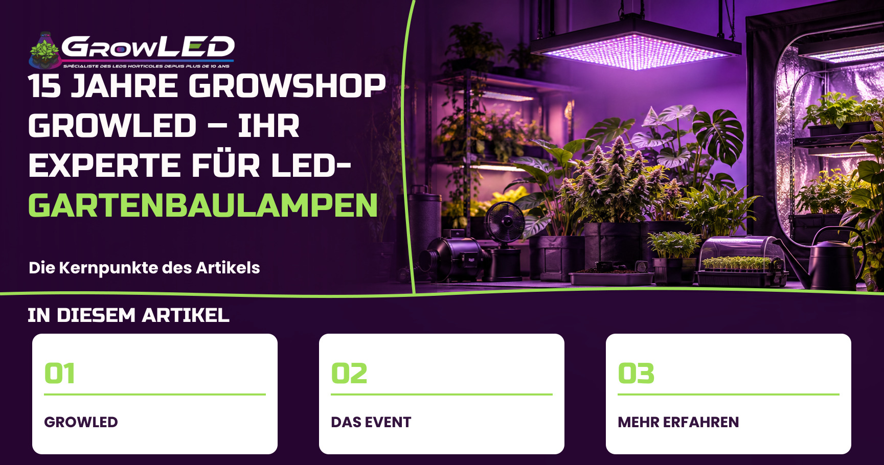 15 Jahre Growshop GrowLED – Ihr Experte für LED-Gartenbaulampen