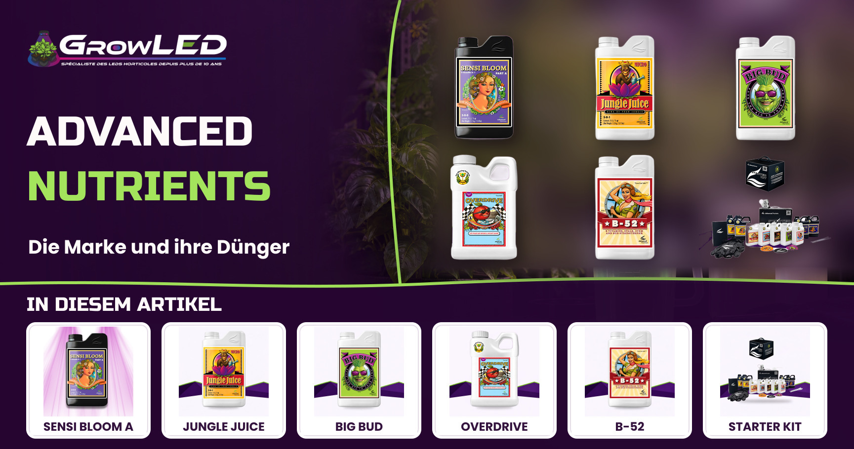 Advanced Nutrients : Wir sagen Ihnen alles! Die Geschichte der Marke und der Düngemittel im Detail