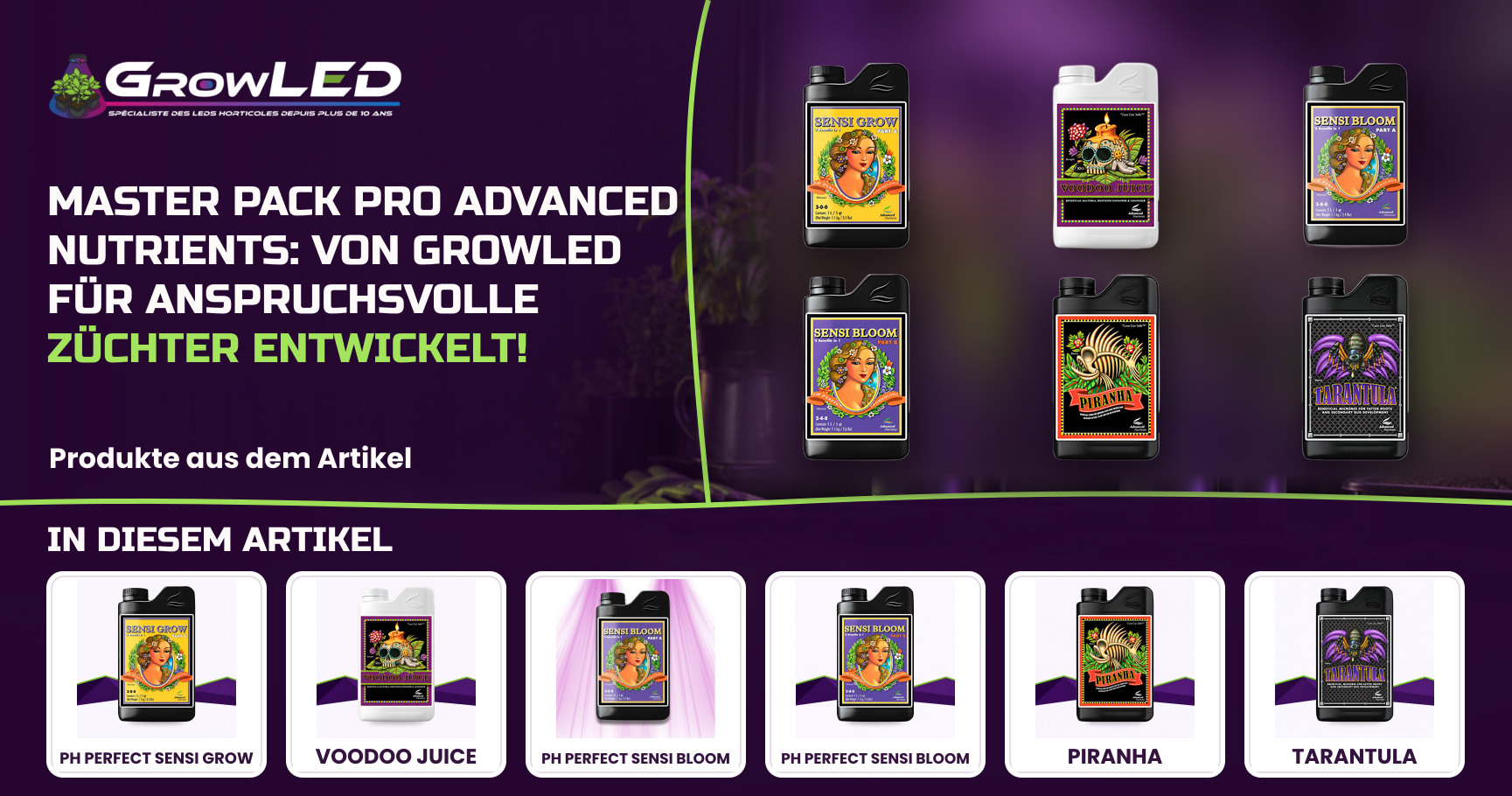 Master Pack PRO Advanced Nutrients: Von GrowLED für anspruchsvolle Züchter entwickelt!