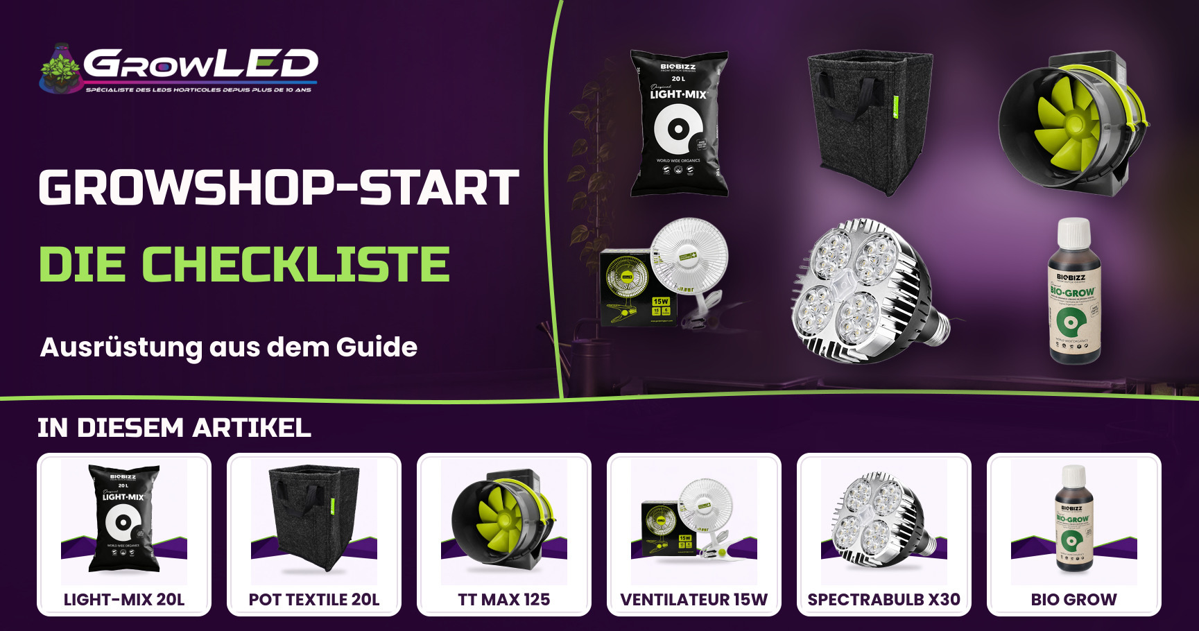 Growshop-Saisonstart: die komplette Checkliste, um deine Kultur im September neu zu starten