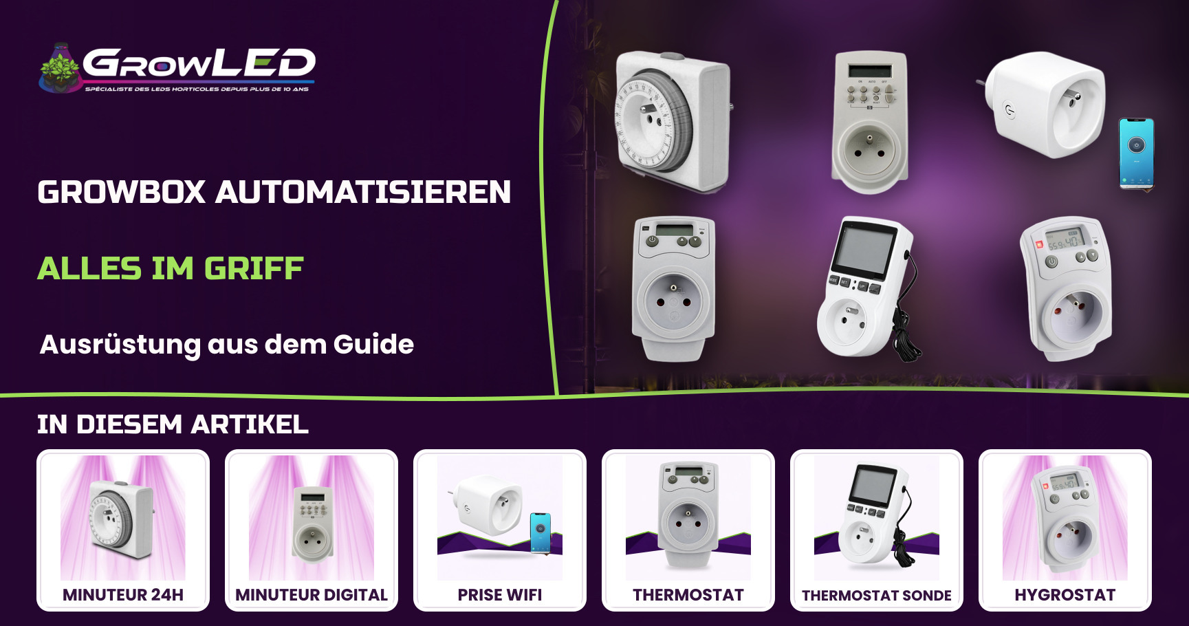 Die Box automatisieren: Zeitschaltuhren, Thermostate und Hygrostate