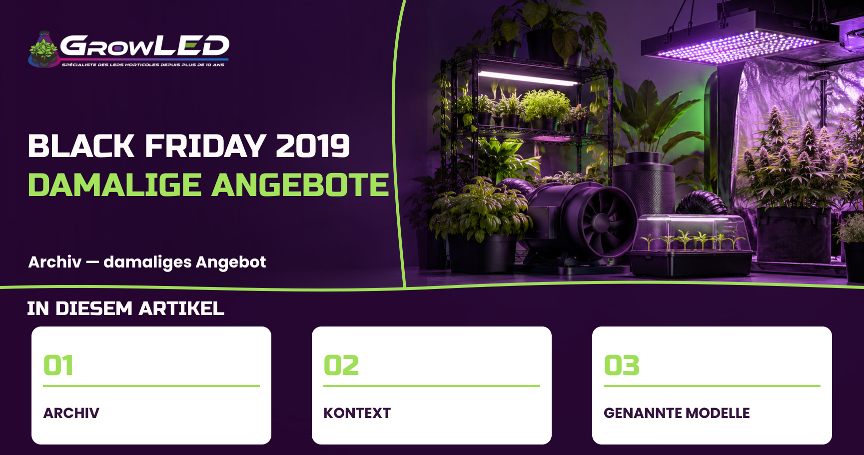 Black Friday: GrowLED senkt die Preise für viele Marken!