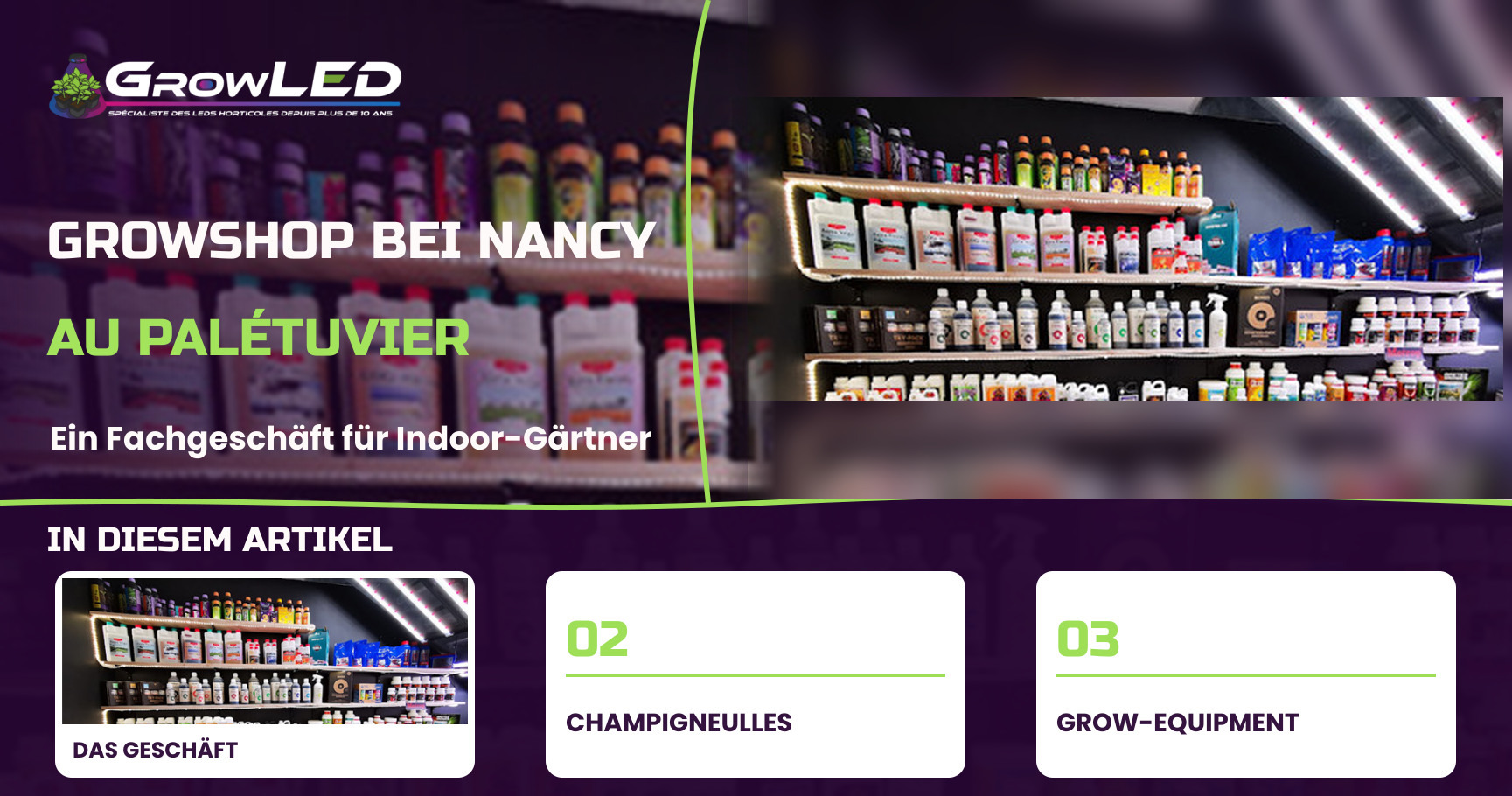 Ihr Growshop in Nancy ist jetzt verfügbar!