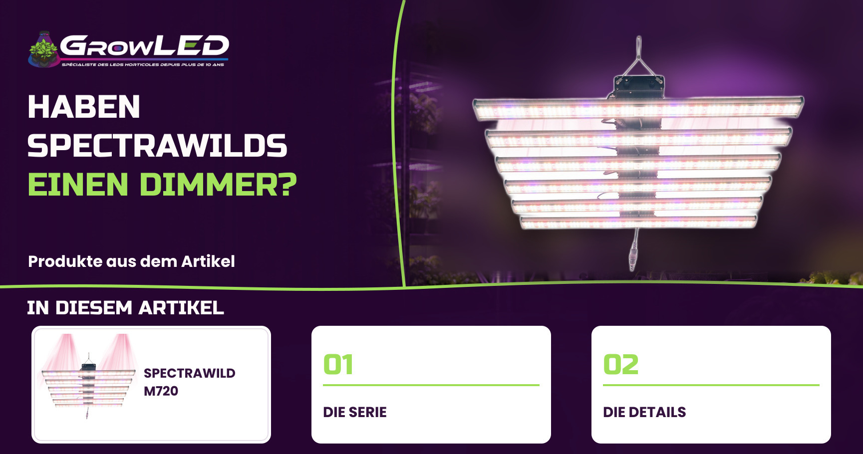 Haben SpectraWILDs einen Dimmer?