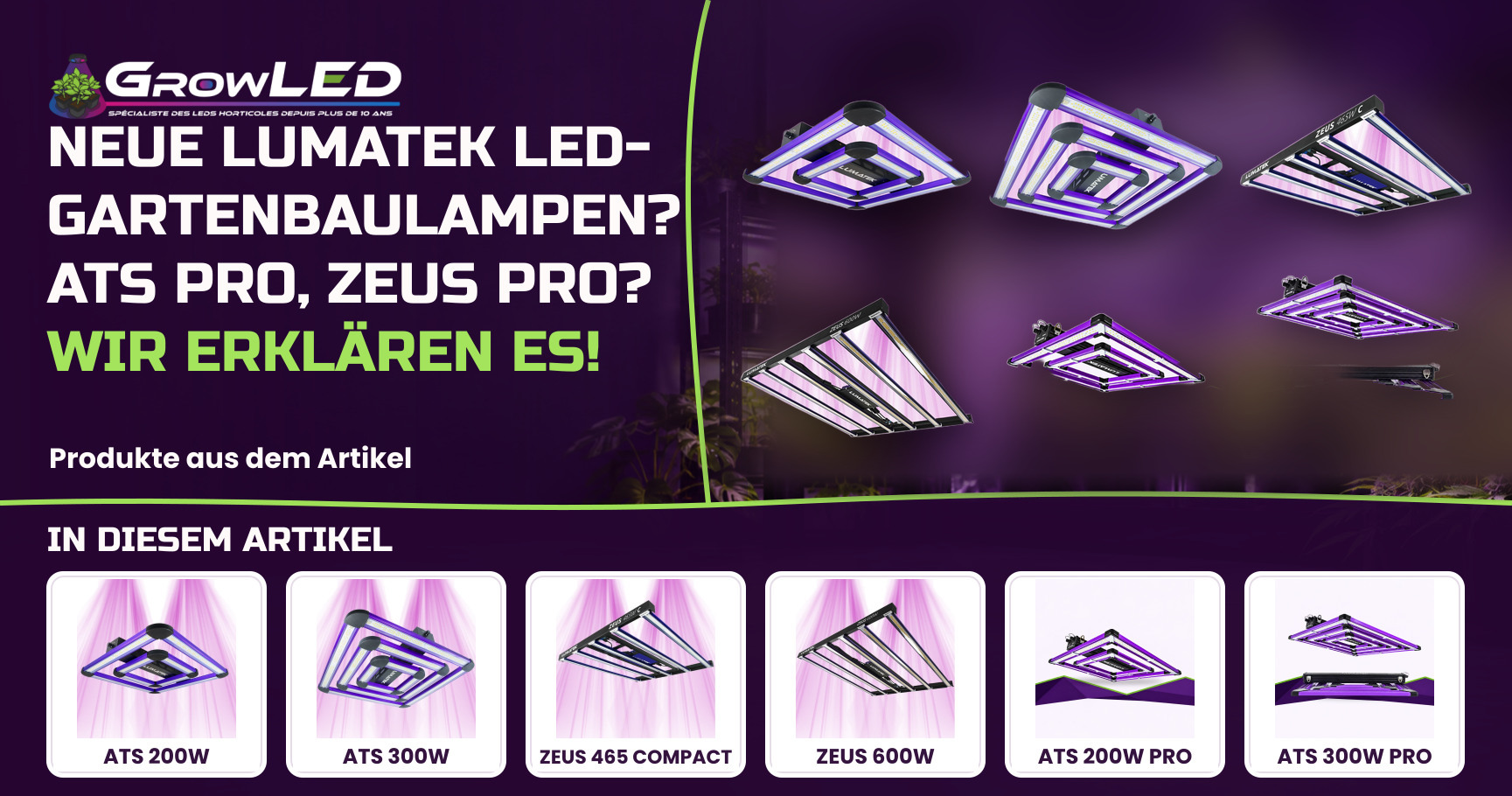 Neue LUMATEK LED-Gartenbaulampen? ATS PRO, Zeus PRO? Wir erklären es!
