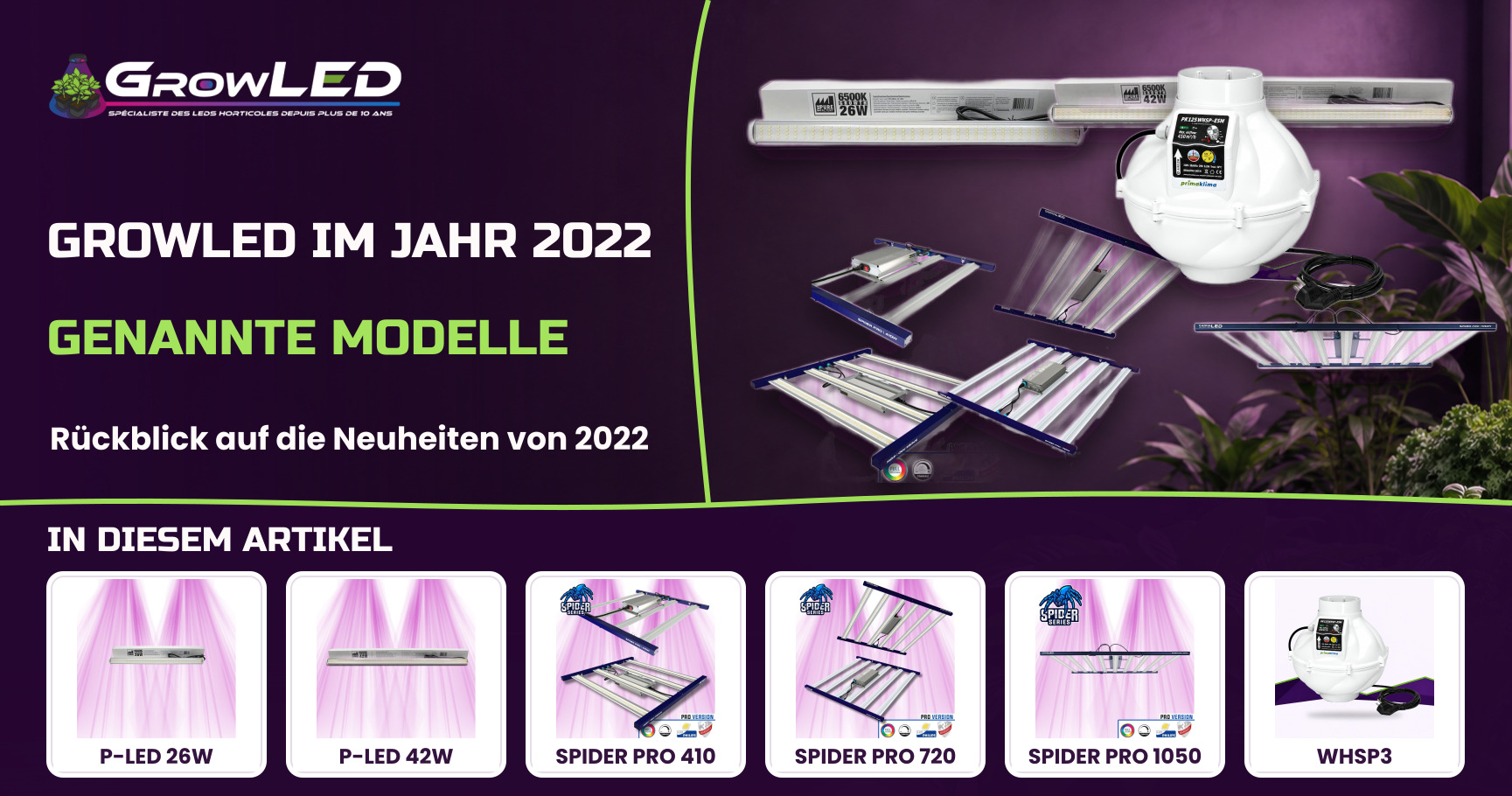 Was gibt es Neues bei GrowLED zum Jahresbeginn 2022 - Growshop