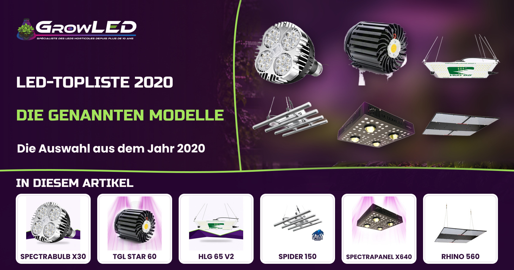 TOP 2020 Die besten LED-Gartenbaubeleuchtungen – LED-Wachstums- und Blühlampen