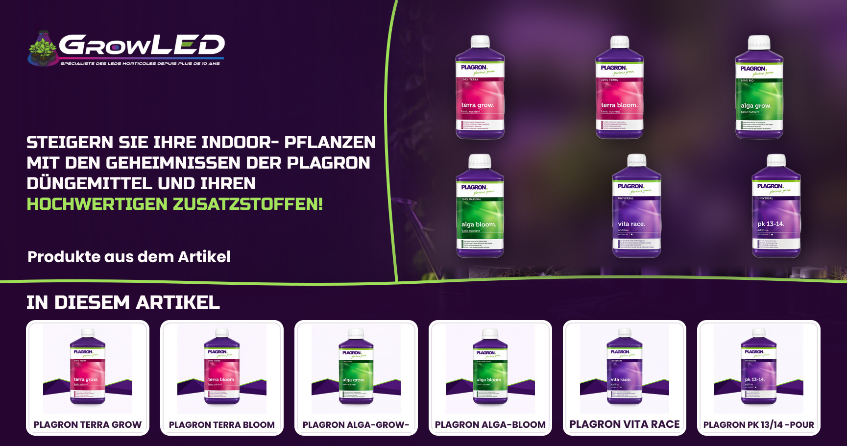 Steigern Sie Ihre Indoor-Pflanzen mit den Geheimnissen der Plagron Düngemittel und ihren hochwertigen Zusatzstoffen!