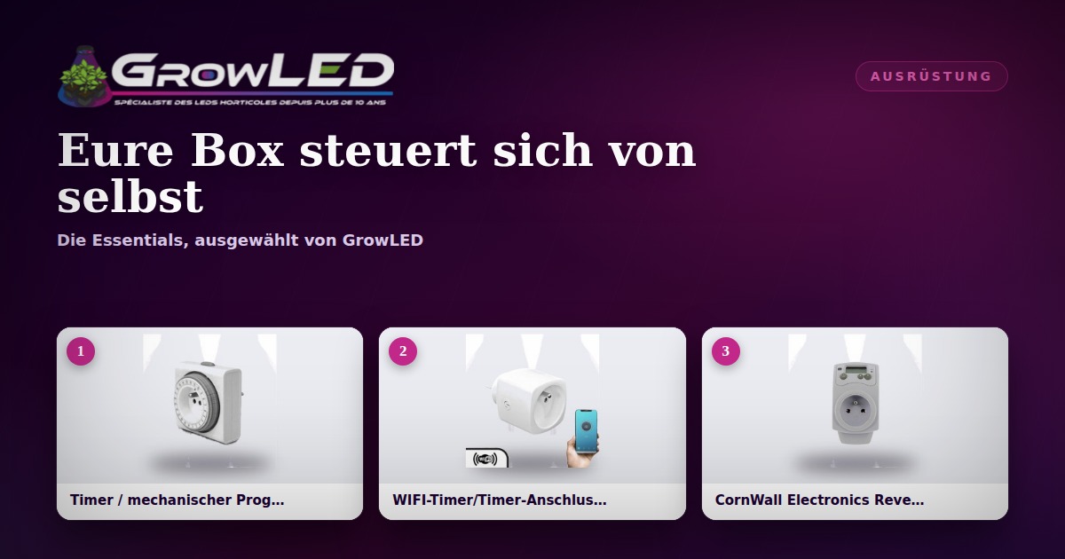 Die Box automatisieren: Zeitschaltuhren, Thermostate und Hygrostate