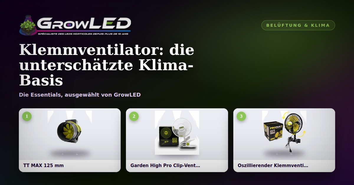 Klemmventilator: warum er die erste Klima-Anschaffung all unserer Kunden ist