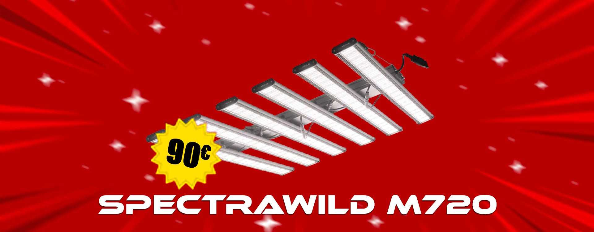 Exklusives Angebot: Erhellen Sie Ihren Indoor-Anbau mit dem SpectraWILD M720 für nur 92 €! Nutzen Sie jetzt die Chance!